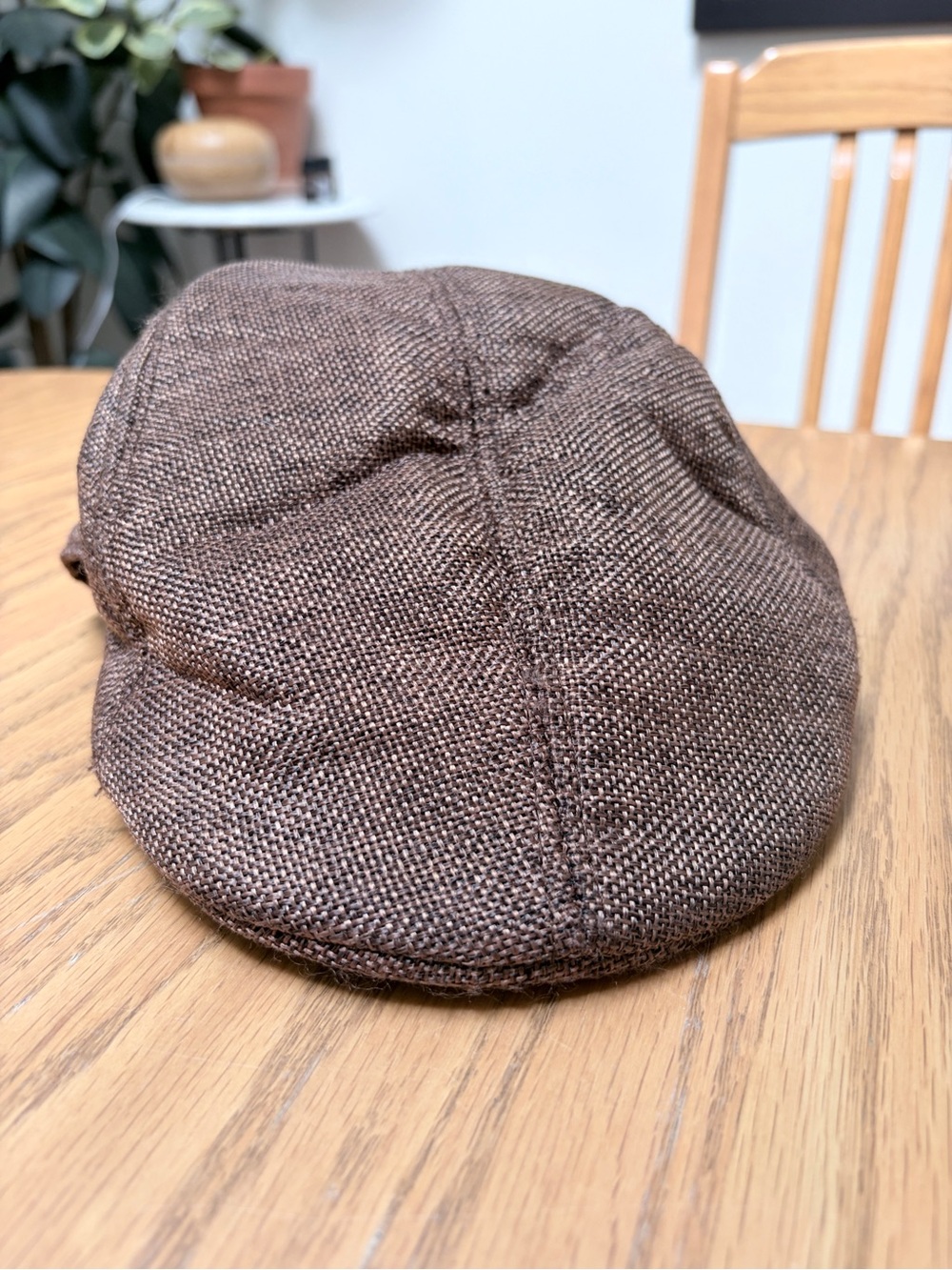 Newsboy Cap Brown in Mesh - Costume - Sherlock Holmes - Vintage Style - Picture 2 of 5